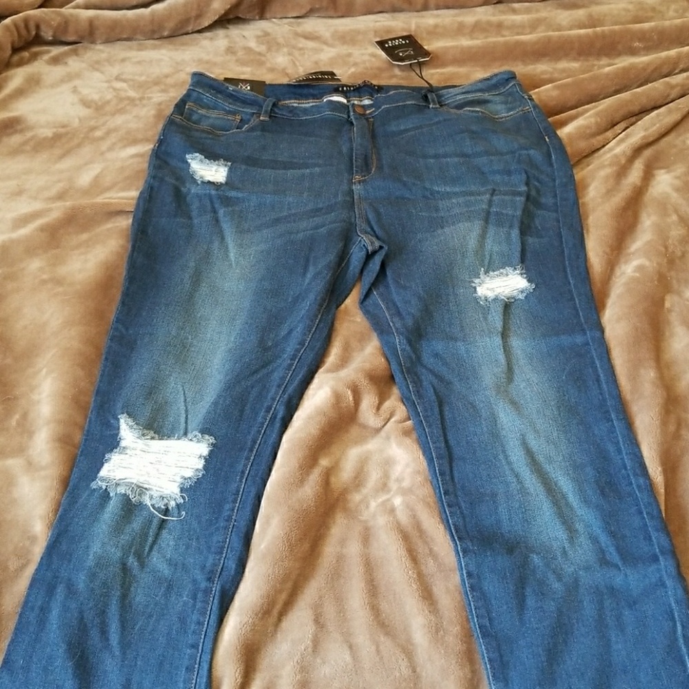 Fashion Nova- Stunt So Hard Jeans Medium Blue 3x